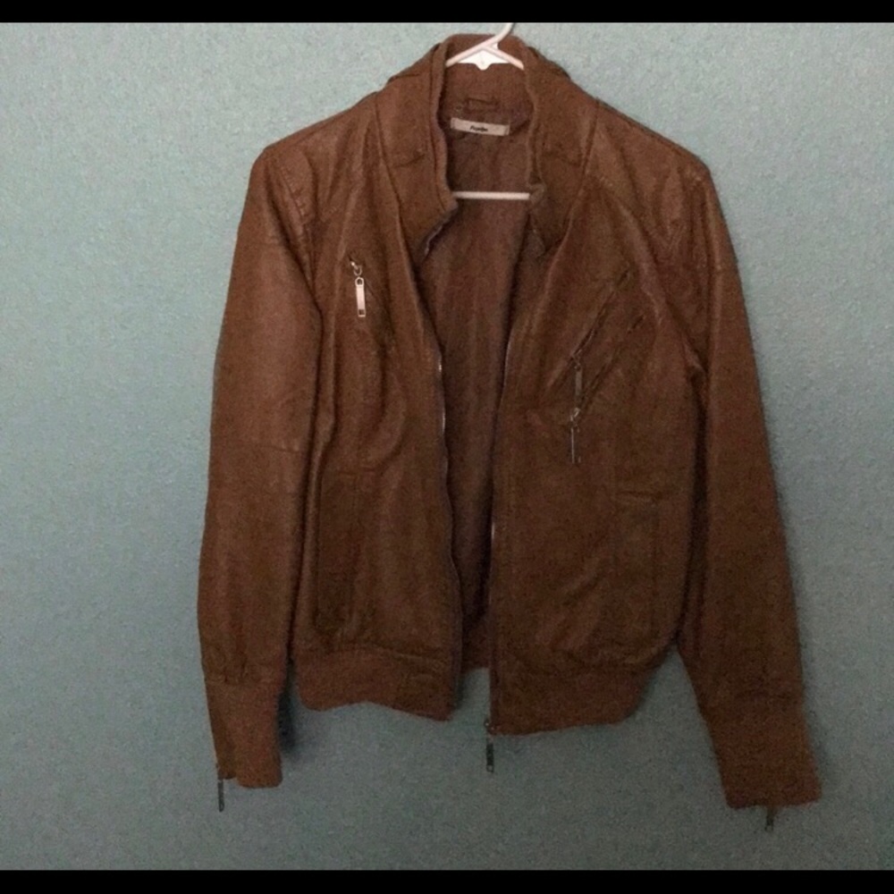 Brown faux jacket